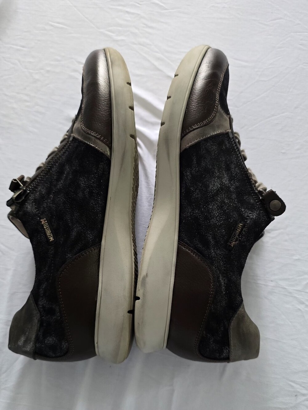 Mephisto Monia 9217 Sneaker Leather Gray Bronze Comfort Shoes Women's 9.5 (US) - Picture 10 of 16